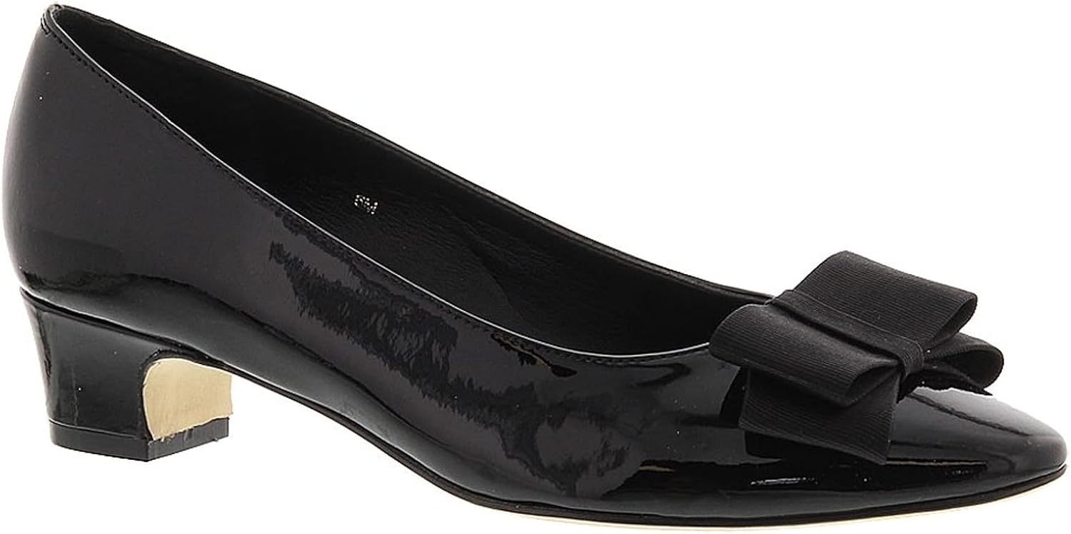 VANELi Austine Women's Pump, 12 3A US, Black-Patent