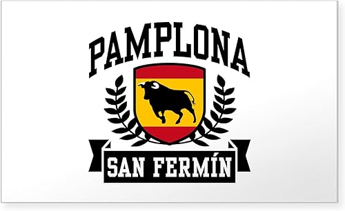 Vista 6 de CafePress Pegatina rectangular para parachoques de Pamplona San Fermín