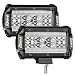 DJI 4X4 LED Pods, 2Pcs 5'' 168W Quad Row LED Light Bar OSRAM Spot Flood Combo Beam Off Road LED Cubes Work Light Driving Fog Lamps for Trucks Jeep ATV UTV SUV Boat Marine, 2 Years Warranty
