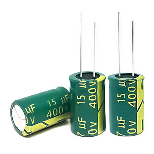 20 condensadores electrolíticos de 15 UF400 V, condensadores electrolíticos de aluminio de alta frecuencia para refrigerador, TV, monitor LCD