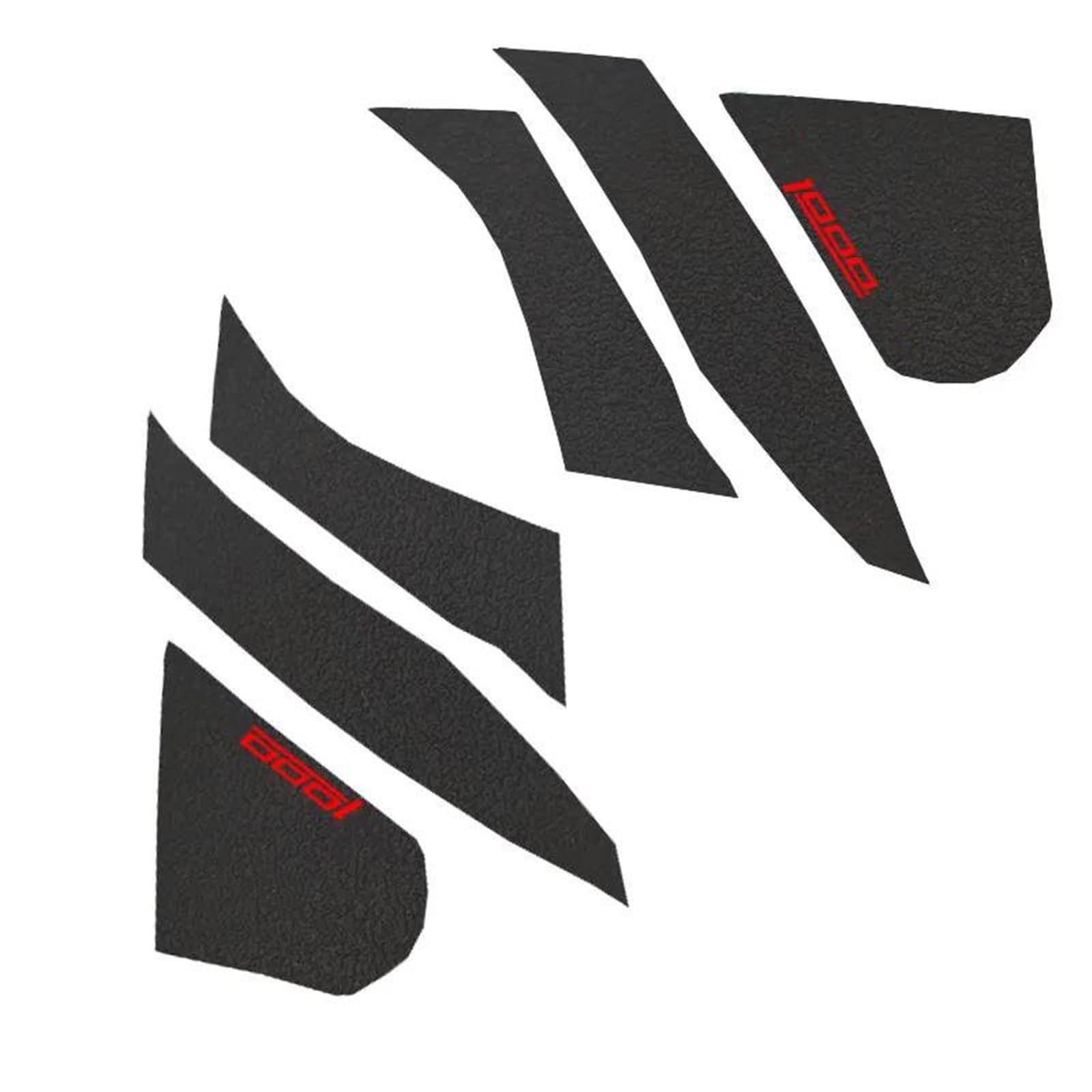 Motorcycle Tank Traction Pad Side Gas Knee Grip Protector Anti Slip Sticker for Z1000 SX Z1000SX 2014-2016(Rosso)