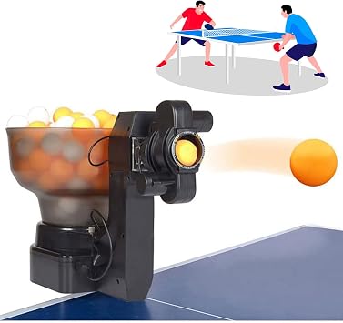 Automatic Table Tennis Robot Ping Pong Machine,Professional Hitter Training Machine Automatic Ball Launcher, for Ping-Pong Practicing Training