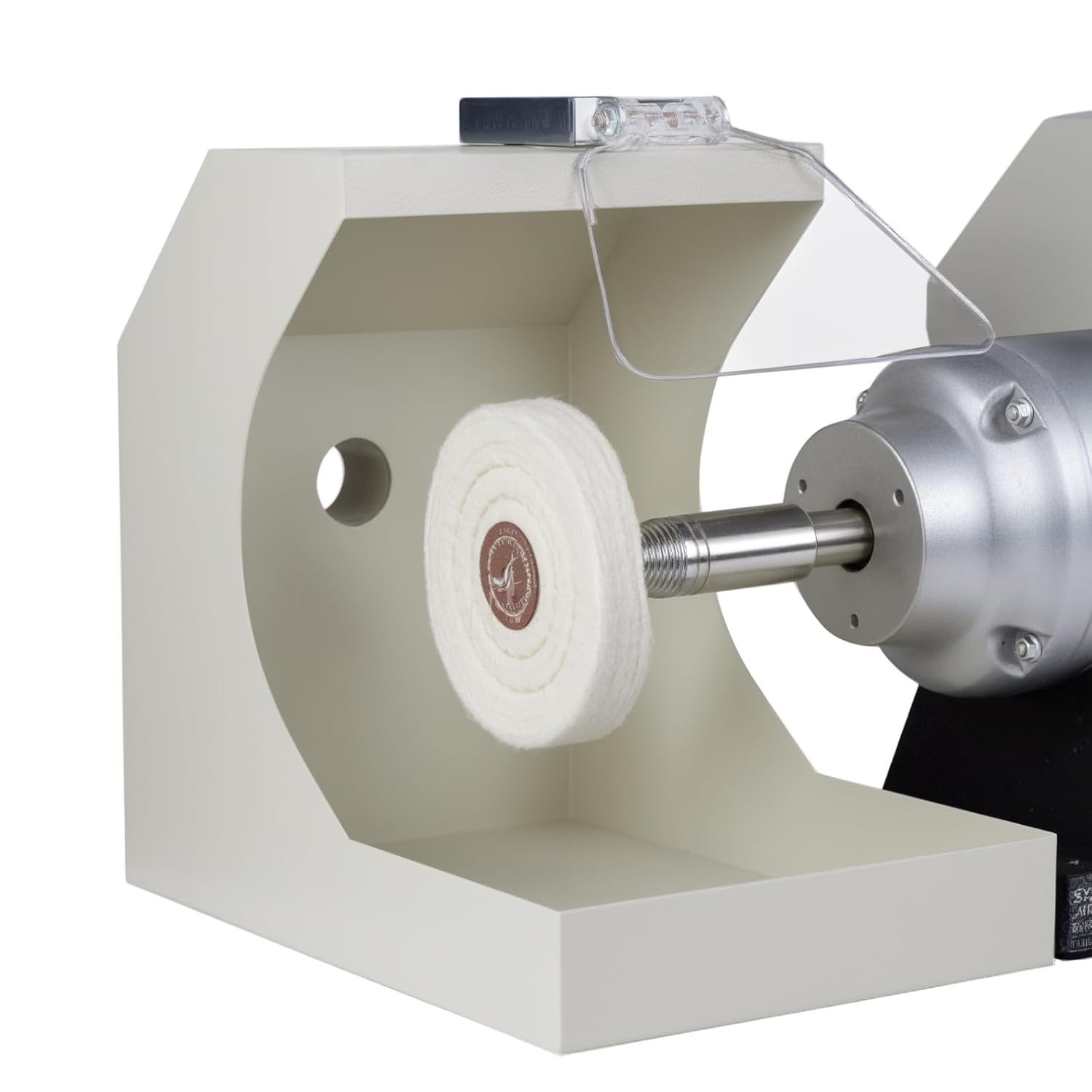 4 Inch White Bench Grinder Buffing Wheels with 0.197 Inch Hole 50 Ply Soft Cotton Buffing Wheels Wear-Resistant 10Pcs Set