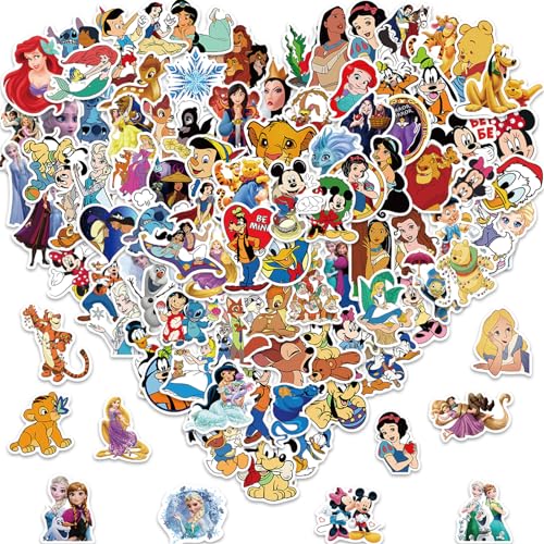 100PCS Cartoon Disney Stickers Kids Pack
