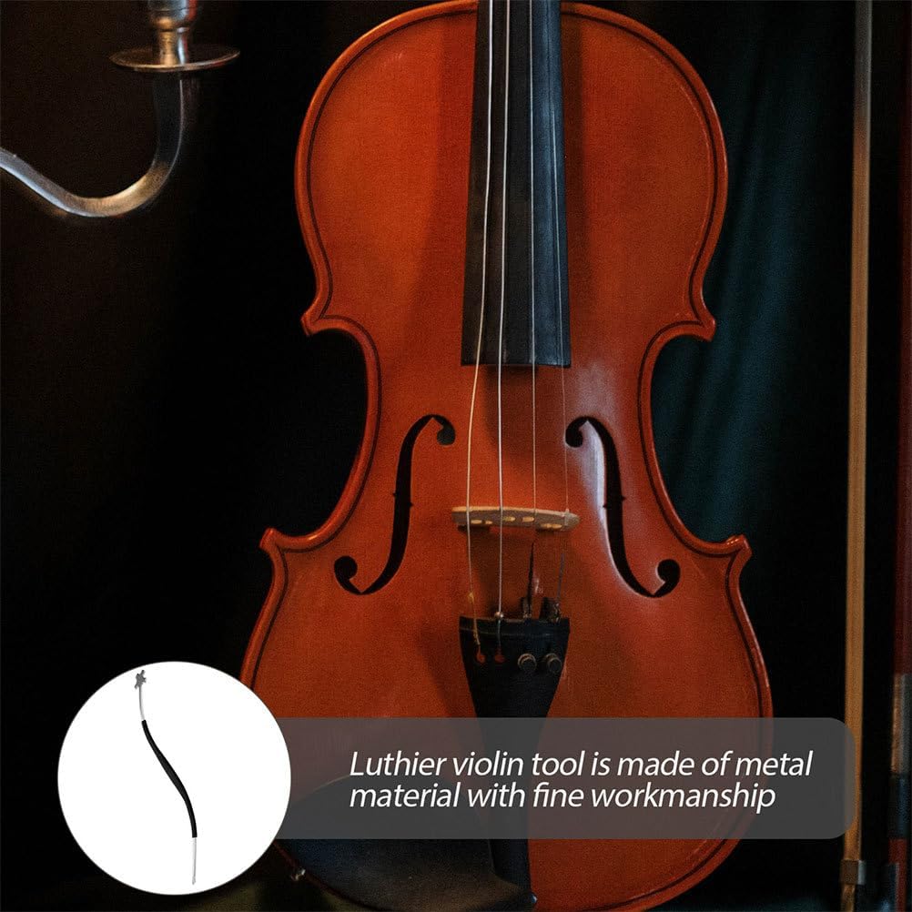 Sound Column Installation Tool Set 2Pcs Metal Sound Post Setter for Precise Violin and Cello Soundpost Positioning Silver 9.25 Inch for Cello Accessories