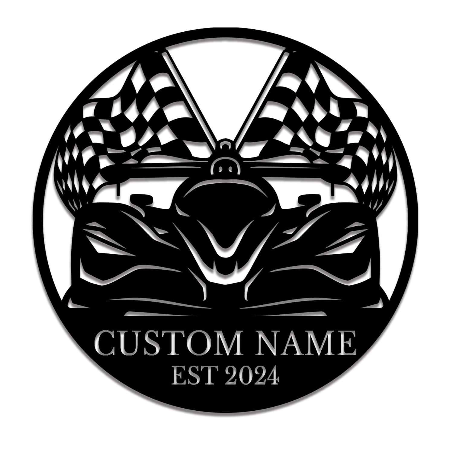 Survalue Racing A Personalized Custom Racing Metal Wall Decoration, Custom Racing Metal Wall Art, Personalized Wall Decor,Gifts For Racing Lovers (Racing A)