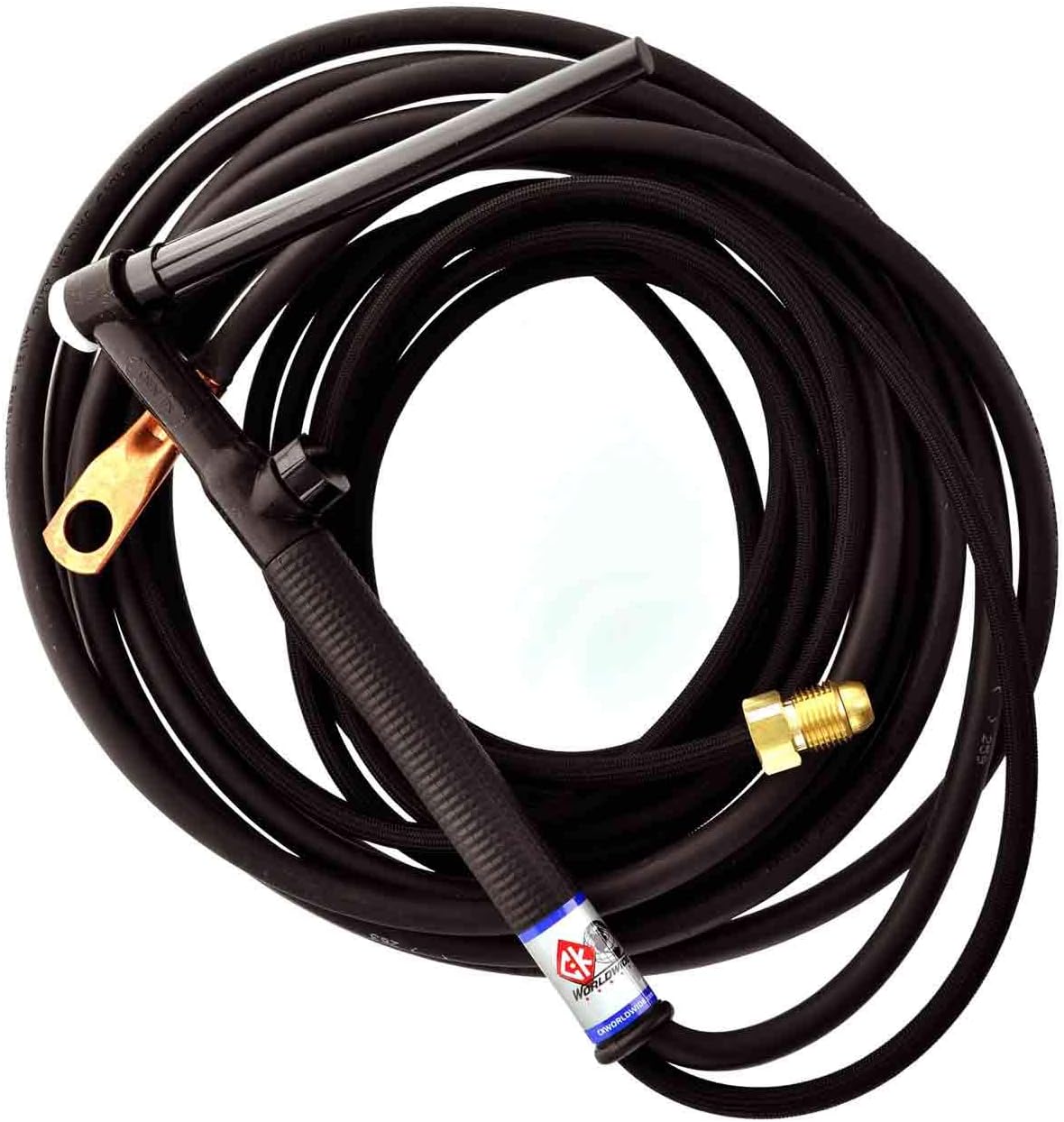 CK9 Air Cooled TIG Torch Kit, Flex Valve, 125A, 12.5', 2-Pc, Super-Flex, CK9V-12-2SF FX