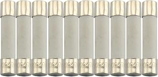 (10A) - Tegg 10PCS 10A Slow-Blow Time Delay Ceramic Fuses 250V 6x30mm