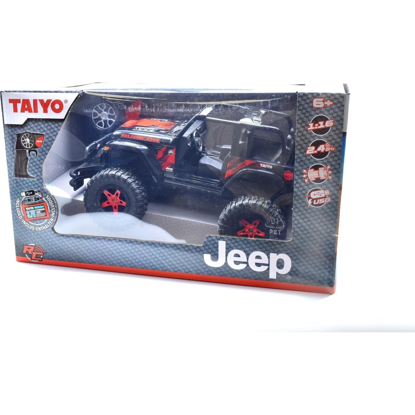 Taiyo 1:16 Radio Control Jeep Wrangler Rubicon Car Toy : Amazon.co