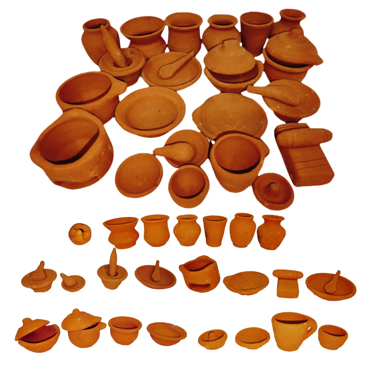 Himavat Miniature Kitchen Set,Kitchen Set Kids Girls, Real Cooking Kit for Play Choppu Jaman, Miniature Cooking Set | Real Miniature Clay Kitchen Set of 29 Pretend Play| Terracotta Cooking Play Set (B0CPPKVKDB) Amazon Price History, Amazon Price Tracker