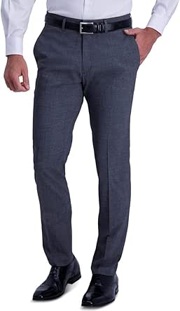 Pantaloni Eleganti Kenneth Cole REACTION, Modello Urban Heather, Blu, Taglia 31Wx32L, Vestibilità Slim Fit, Tasche A Filetto