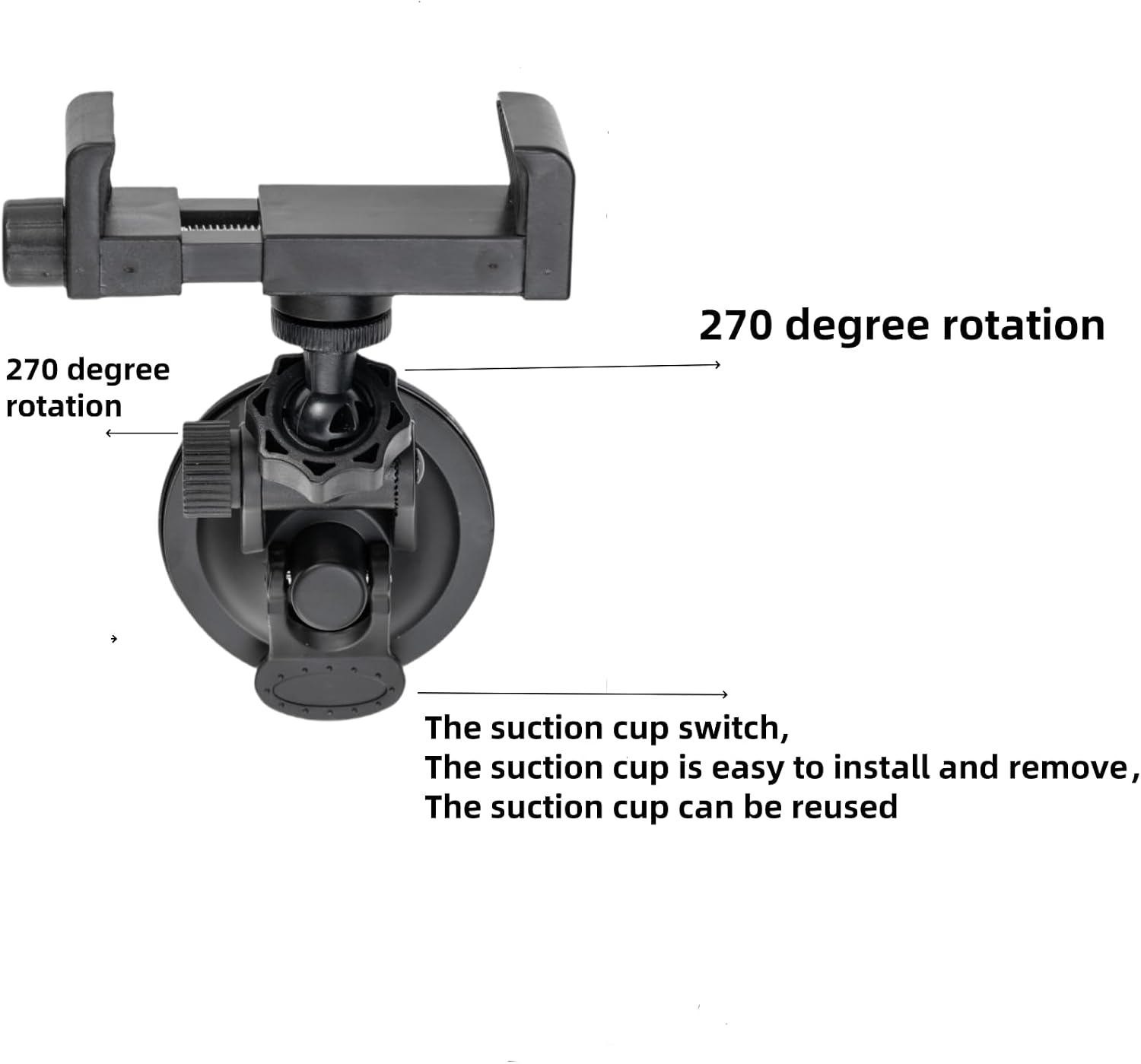 Window Mount for Security Camera,Rotating Suction Mount Bracket,Compatible with Universal Security Cameras Monitor