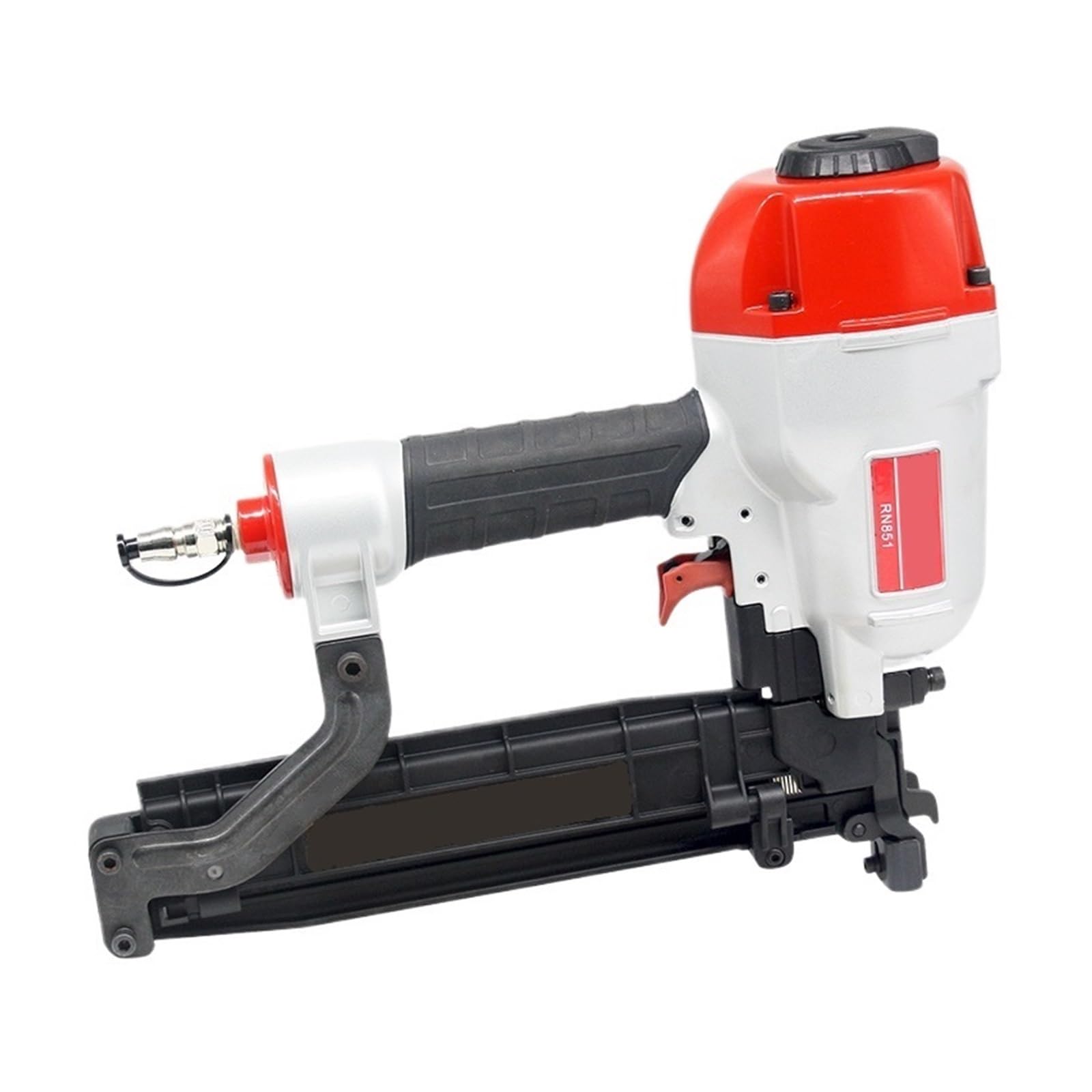 Pistola sparapunti pneumatica senza olio RN851 16GA Chiodatrice pneumatica Cucitrice pneumatica Strumento Cucitrice a corona larga Uso for la decorazione di coperture for la lavorazione del legno