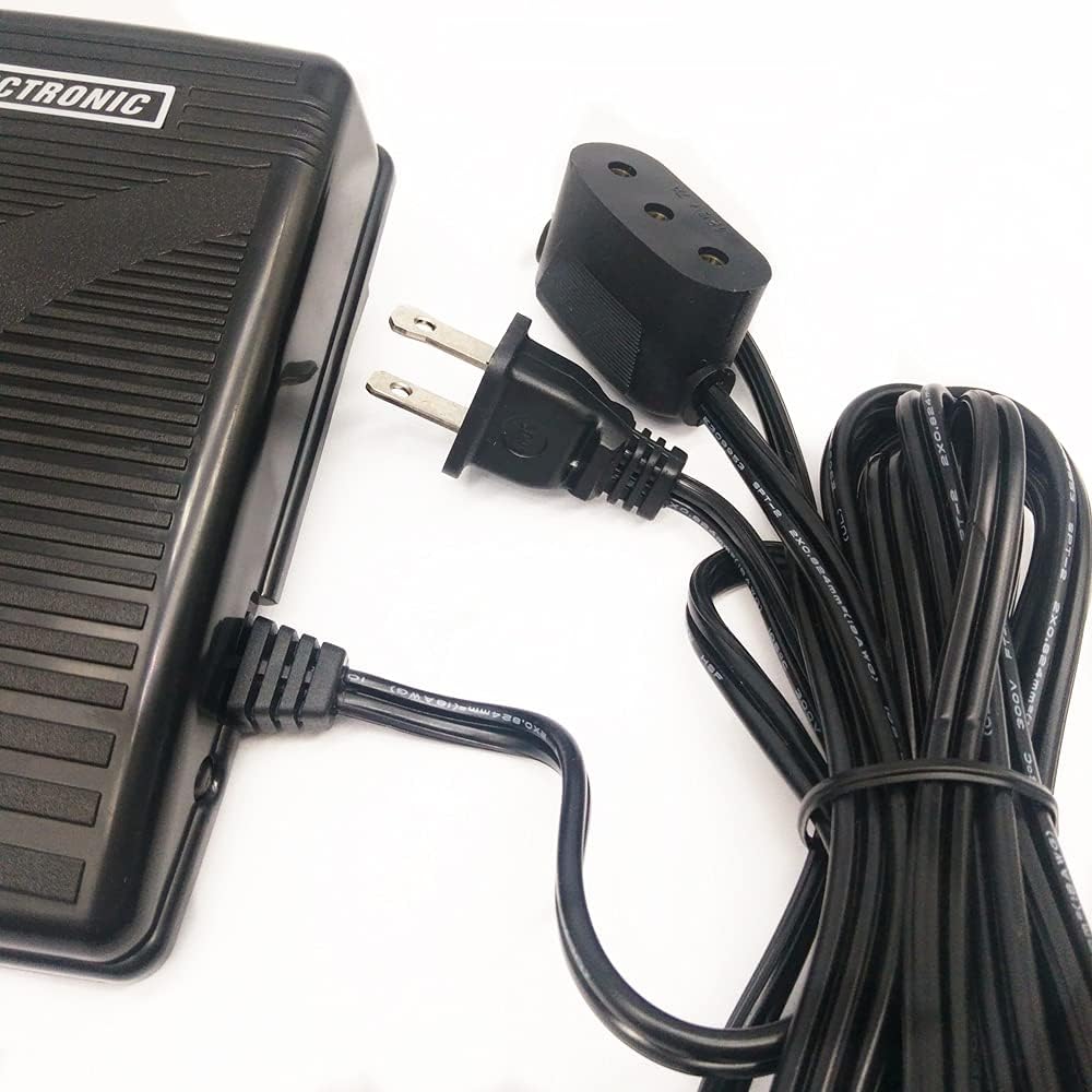 YICBOR Variable Speed Foot Control w/Cord for Singer Featherweight 221,1200-1, 201, 221-1, 222, 301, 301A, 431G, 66-16#PFW-196131#988274-102