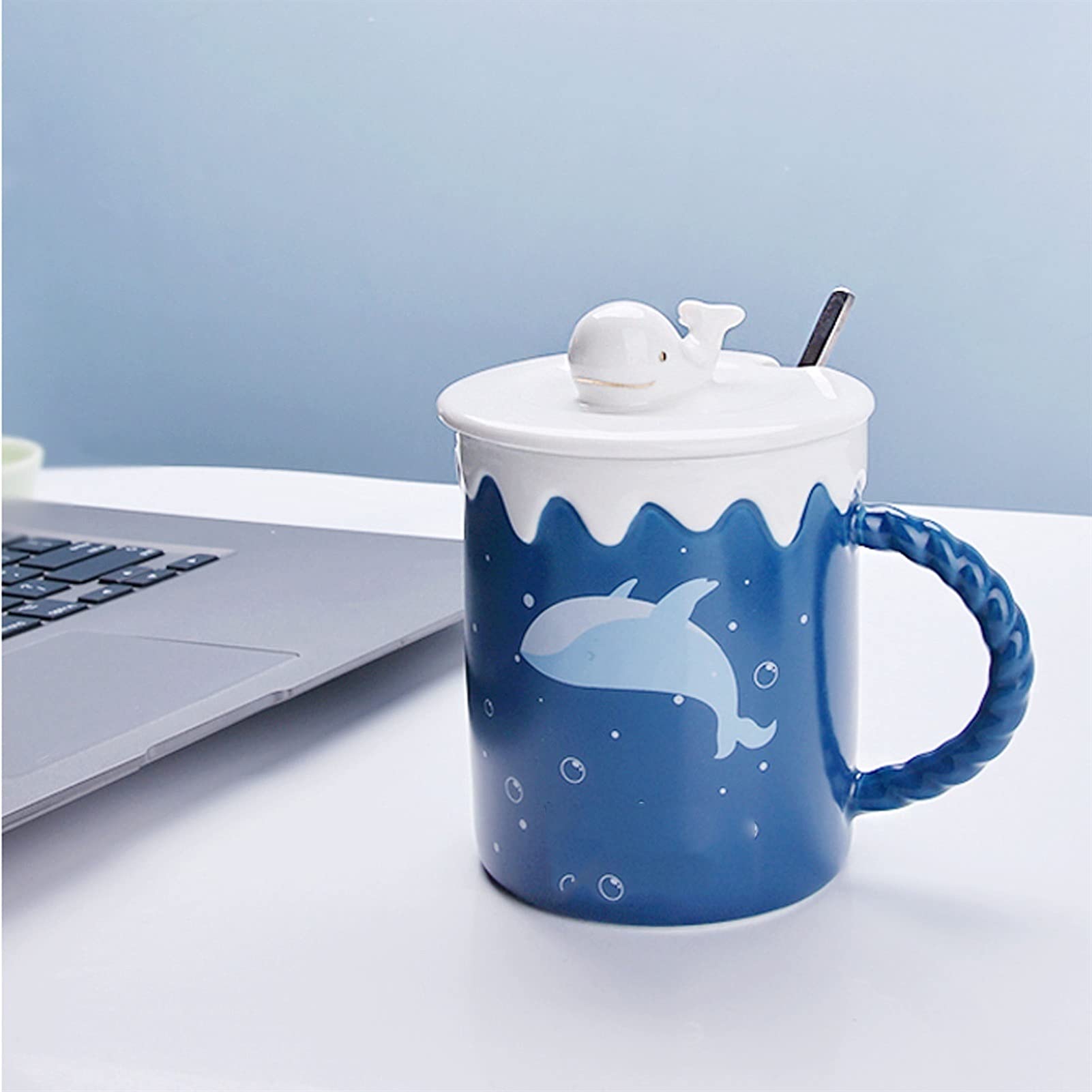 Amazon.co.jp: コーヒーマグティーカップ、ミルクカップ クジラの漫画