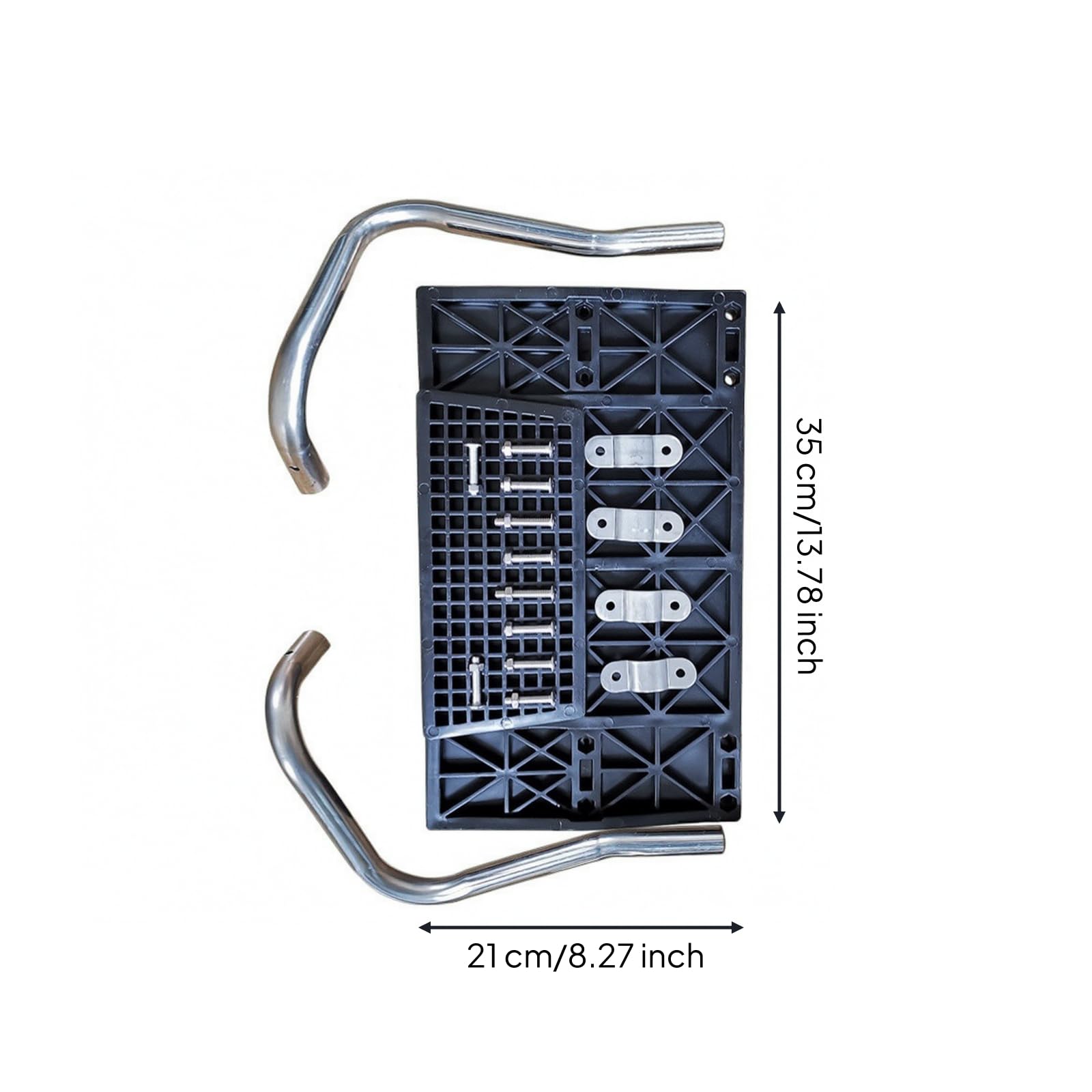 Ronyme Soporte Motor Fueraborda Marino | smontable, Soporte Motor con Tubos Acero Inoxidable, Compacto, para Lancha Neumática, Pescadores, náuticos