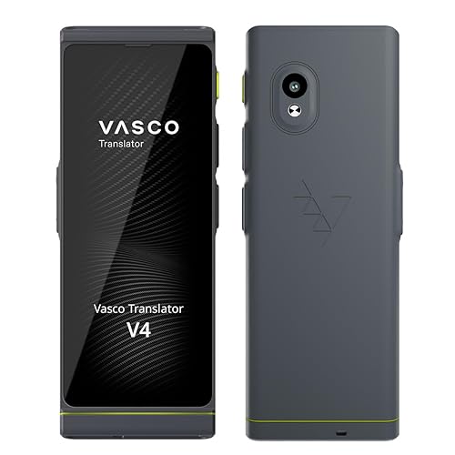 Vasco V4 Language Translator Device | 112 Languages | Free Lifetime Internet in Almost 200 Countries | Stone Gray