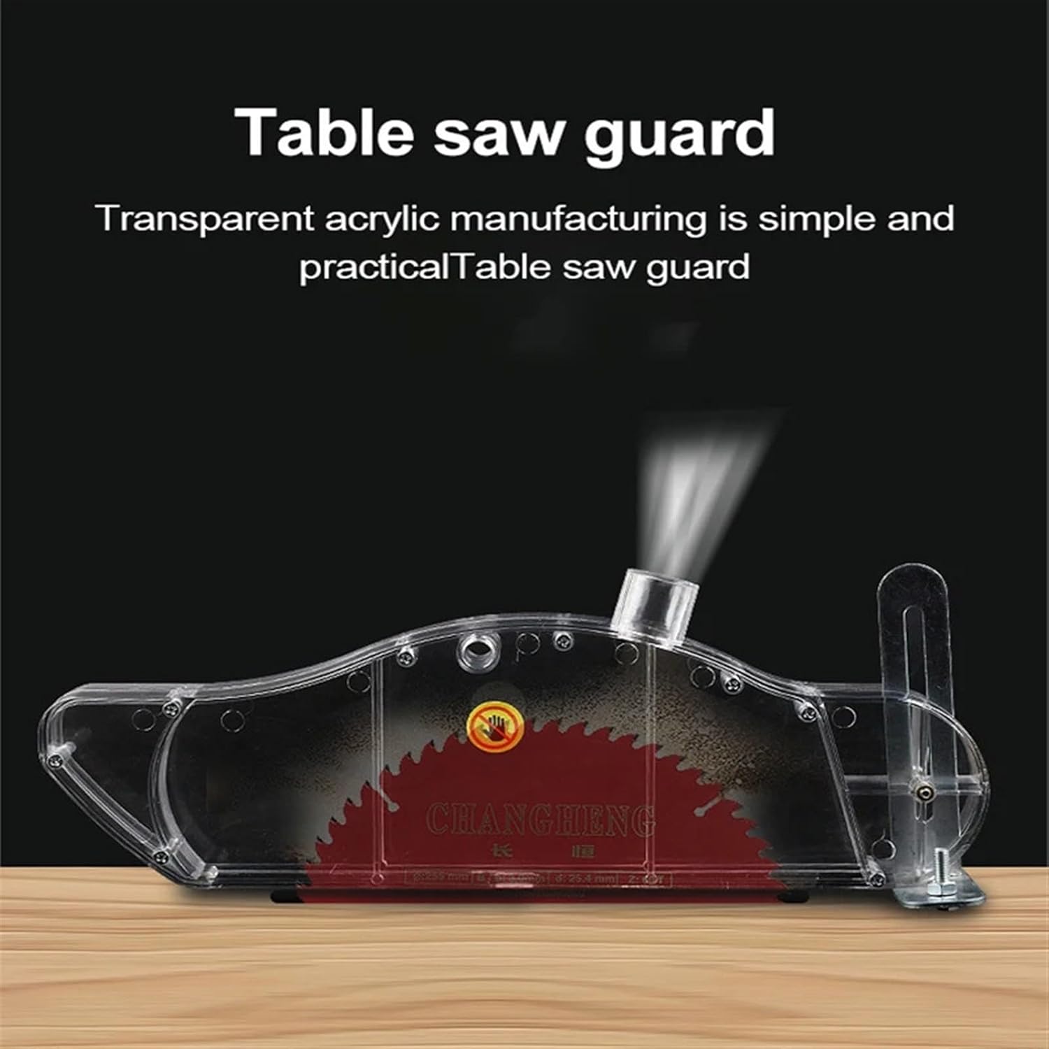 IVYARD DIY Table Saw Protective Cover Anti Dust Transparent Wood Router Woodworking Shell Safety Universal Stand with Dispensing Tool (Color : A)