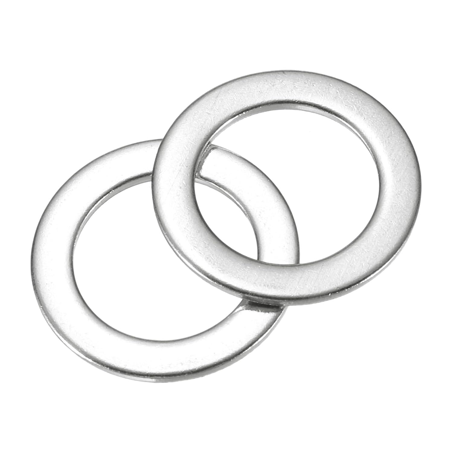 uxcell 80Pcs M12 304 Stainless Steel Flat Washers Plain Washer 12mm ID 16mm OD 0.5mm Thick Flat Spacers for Screws Bolts Garden Faucet Plumbing Repair, Silver