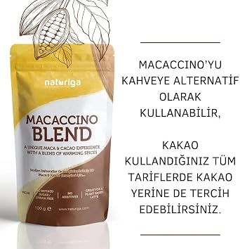 Naturiga Macaccino Karışımı 100 gr Kakao Maca Kökü Toz