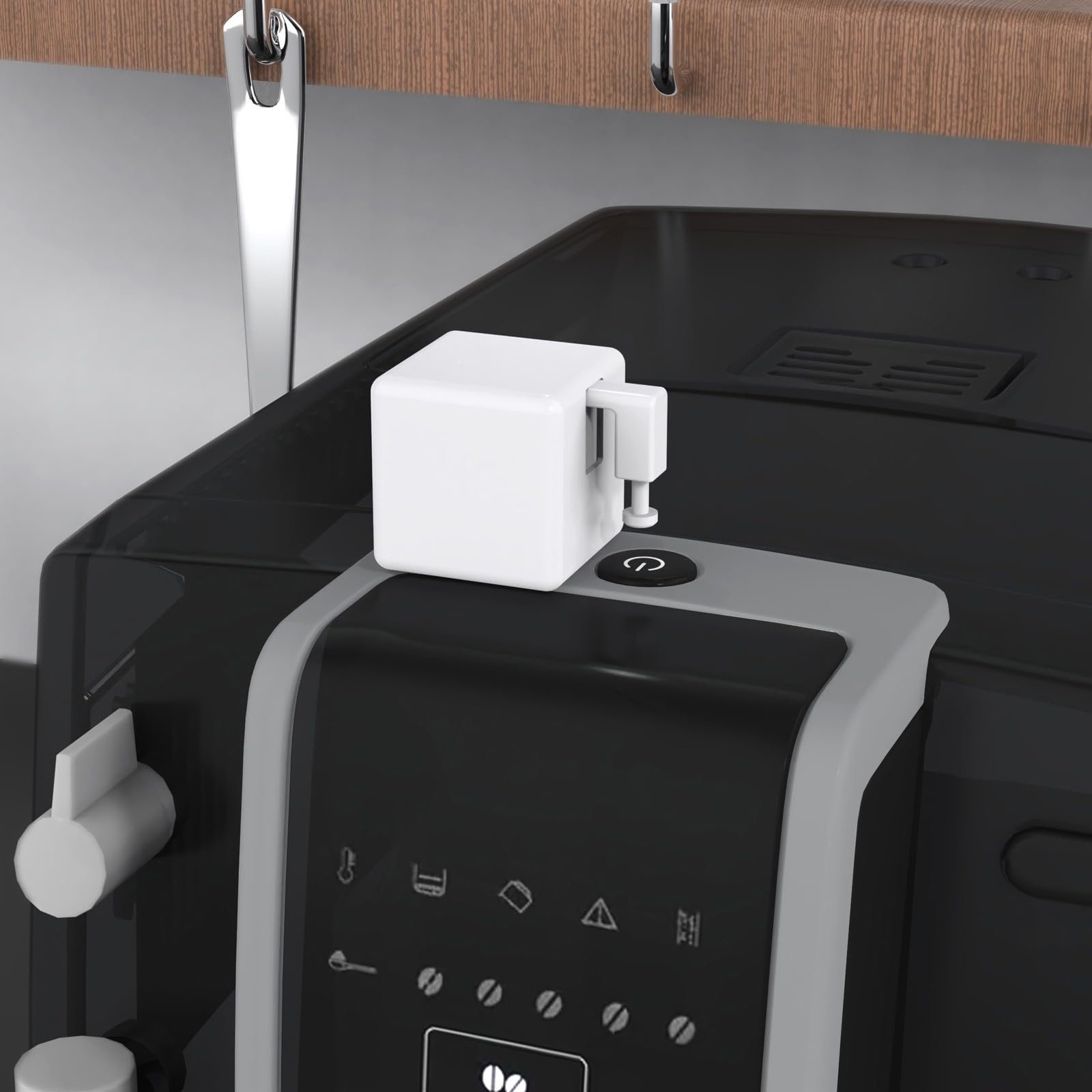 Fingerbots Plus Smarts - Pulsador de botón de robot con control táctil para control remoto con aplicación Smarts Life, comandos de voz, temporizador (blanco)