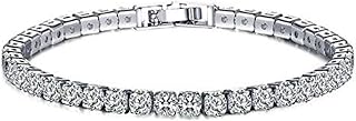 Thrillz Bracelets For Women AAA Cubic Zirconia Silver Plated Stylish Silver Bracelet For Women Girls Love Gifts Women's Je... Price In India