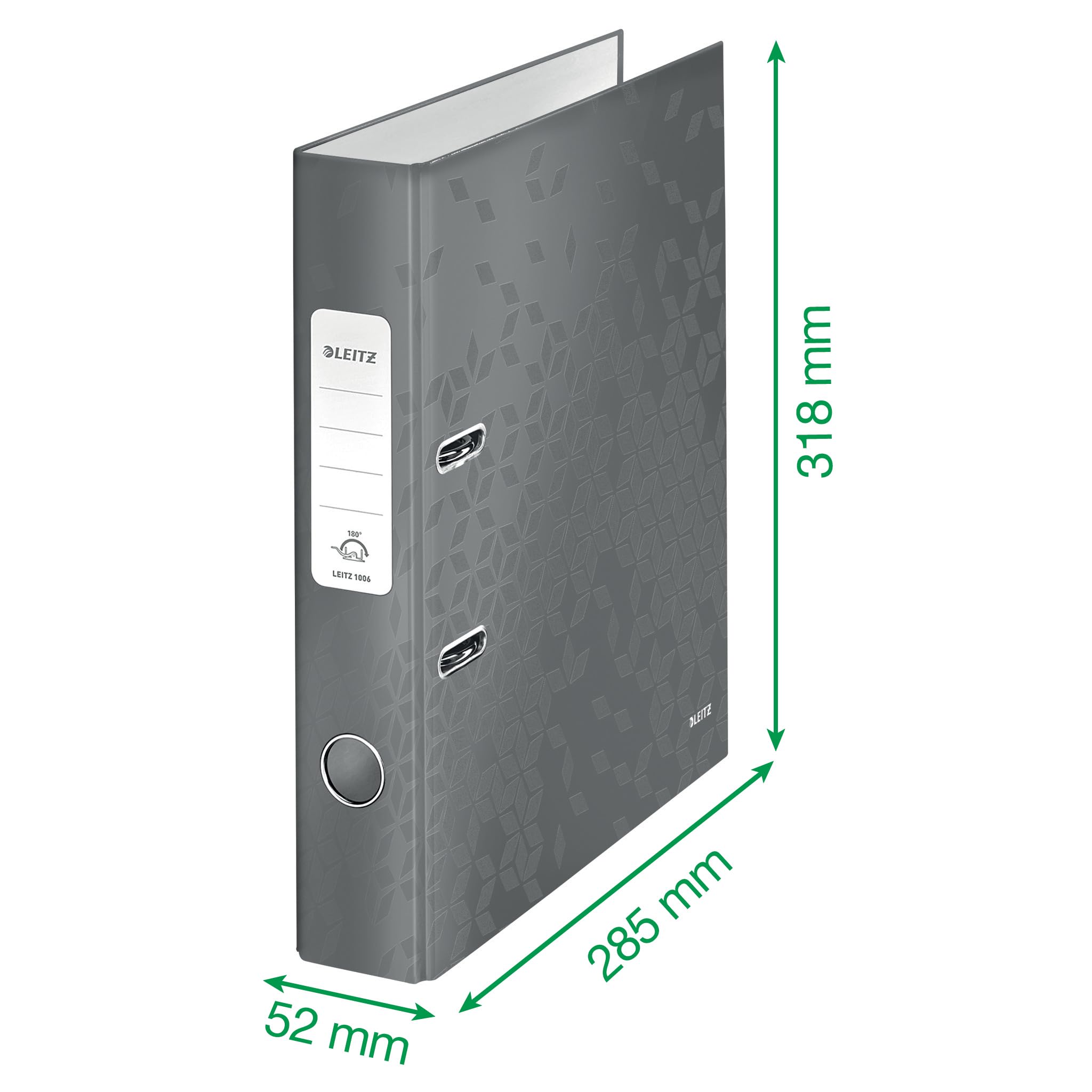 Image secondaire de Classeur à Levier A4 Leitz Menthe WOW - 350 Feuilles, Mécanisme 180°