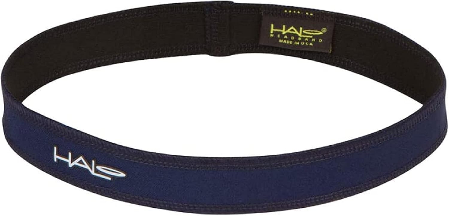 Halo Headband Sweatband Slim, 1" Pullover Hairband, Holds Hair in Place and Channels Sweat from Your Face