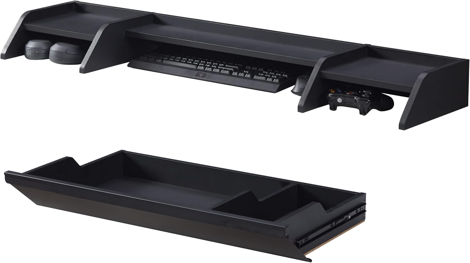 Kowo K3041 Desk Accessories Set includes 1 Large Under Desk Drawer & 1