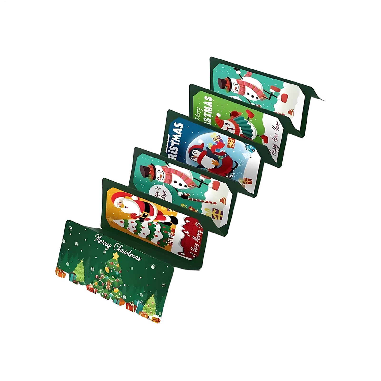 Porte-Billets Surprise de Noël,10 Fentes pour Cartes et Chèques Enveloppe Cadeaux de Fête - Porte-Cartes De Noël,Pour Amis Hommes Femmes Garçons Filles Adolescents Père