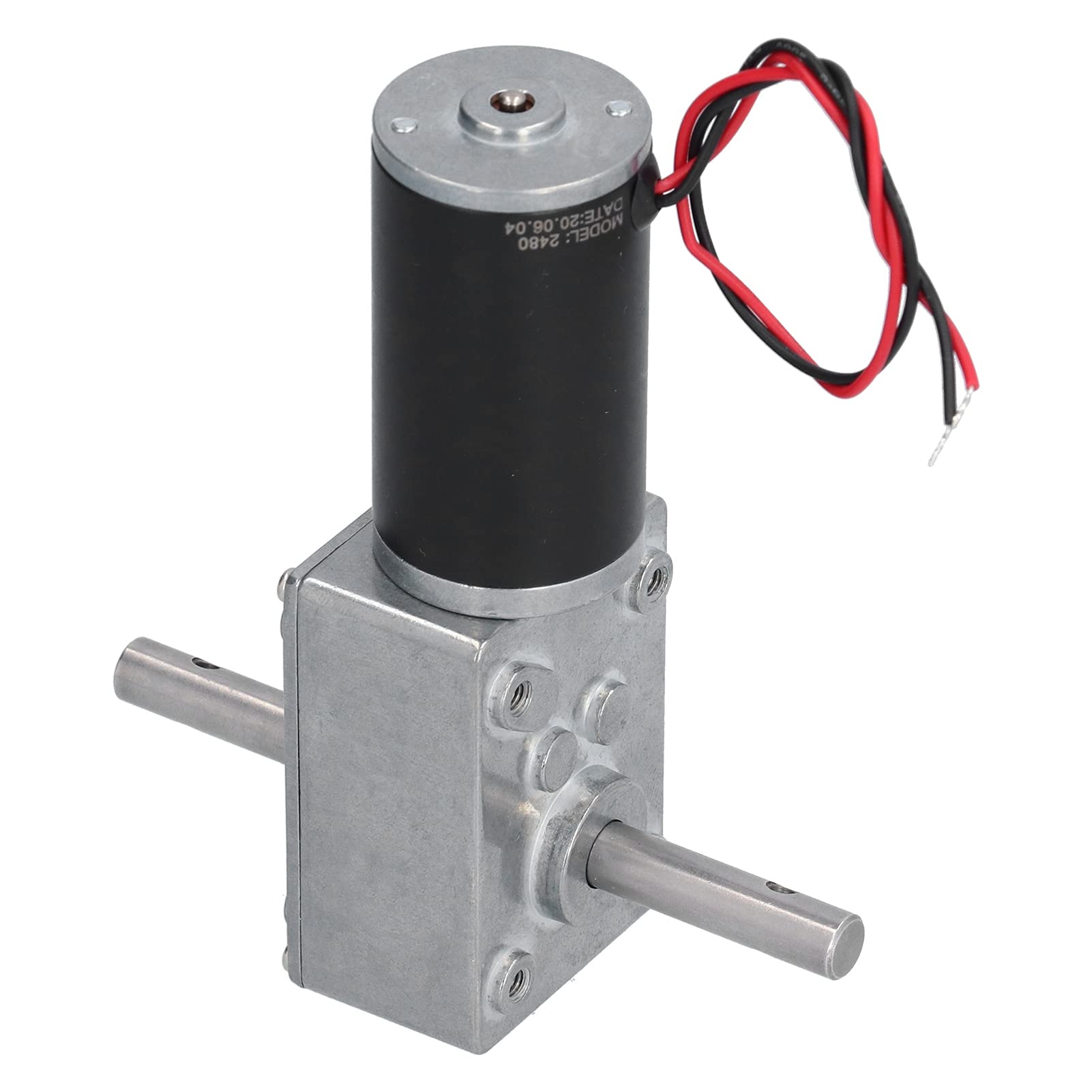 Motoriduttore in Acciaio Inossidabile a Coppia Elevata e Basso Rumore con Motore CC per Dispositivi di Azionamento Industriale Albero di Uscita da 8 Mm (DC12V 12RPM)