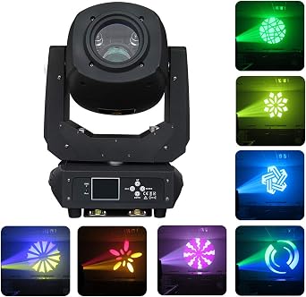 LED 230W Beam Spot Zoom Moving Head Stage Light Rotation GOBO Party Disco DJ Lighting for Church, Event, Club, Live Show