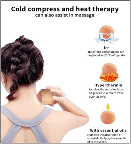 Miniatura 2 de Rollerball de masaje de sal del Himalaya  Sal rosa del Himalaya  Masaje de sal del Himalaya para cuello, espalda, brazo y cuerpo completo