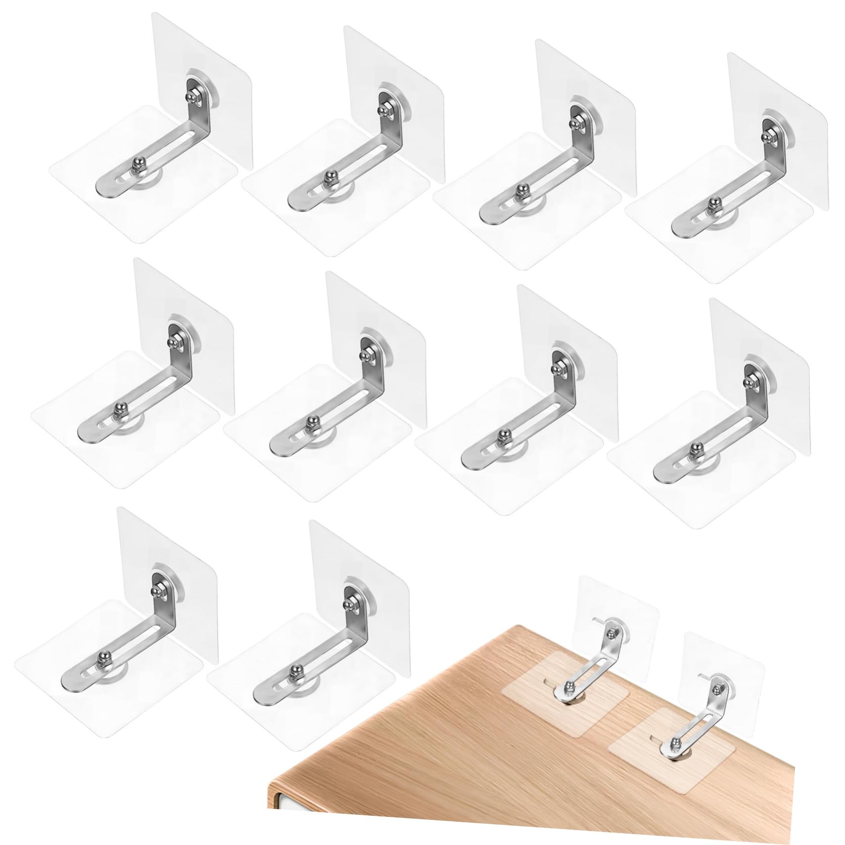 Amosfun Juego De 3 Correas De Seguridad Para Fijación De Muebles A La Pared Sin Taladros Para Cómodas Anclajes De Pared Para Muebles Kit De Punta Robusta Ajuste Amplio 12 Unidades X 3