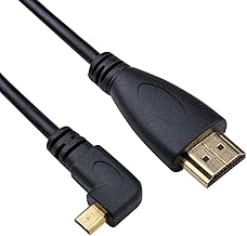 CY Left Angled 90 Degree Micro HDMI to HDMI Male HDTV Cable 50cm for Cell Phone Tablet CY Left Angled 90 Degree Micro HDMI to HDMI Male HDTV Cable 50cm for Cell Phone Tablet