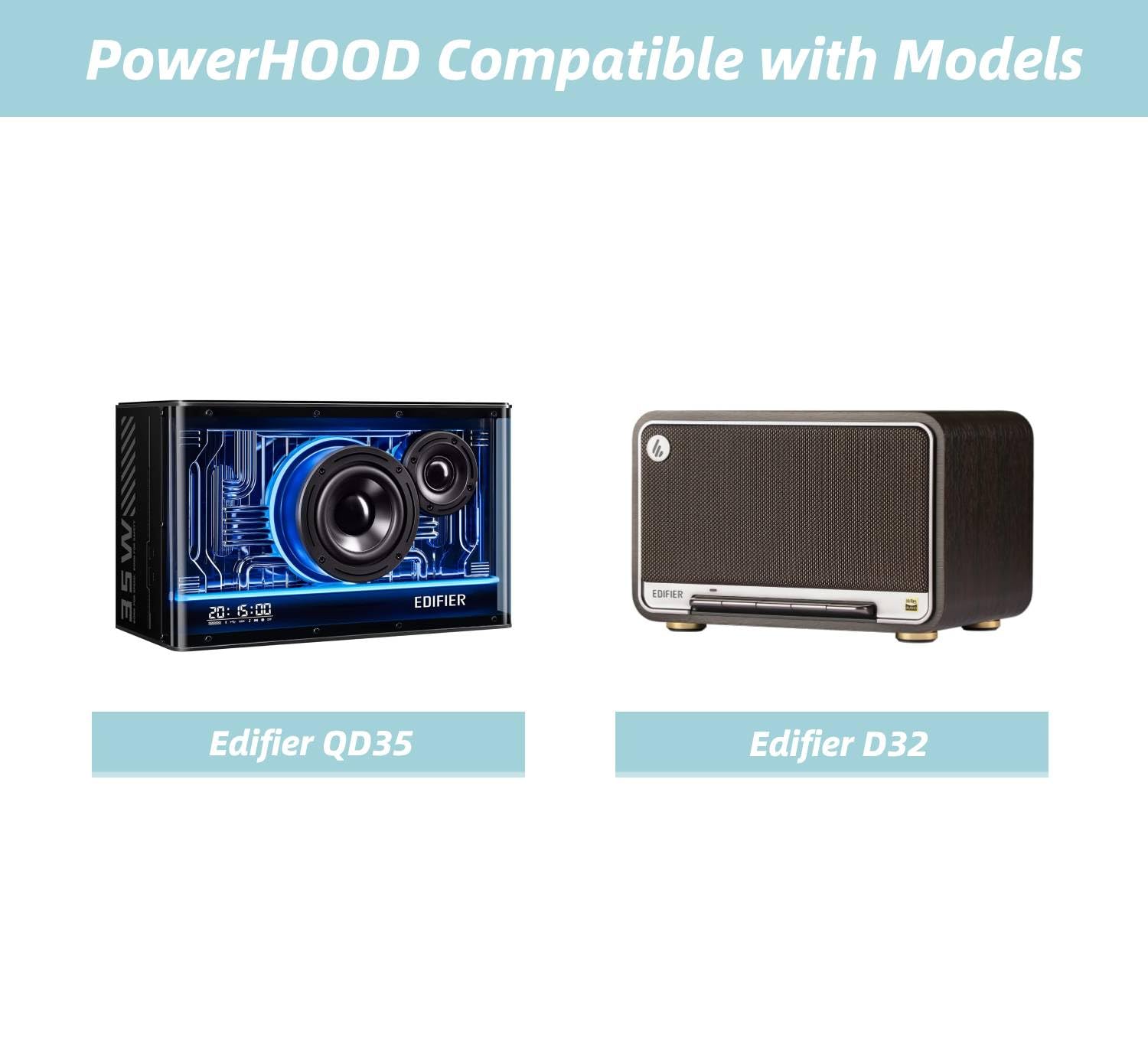 Amazon.com: PowerHOOD UL Listed 6ft AC Power Cord Compatible with