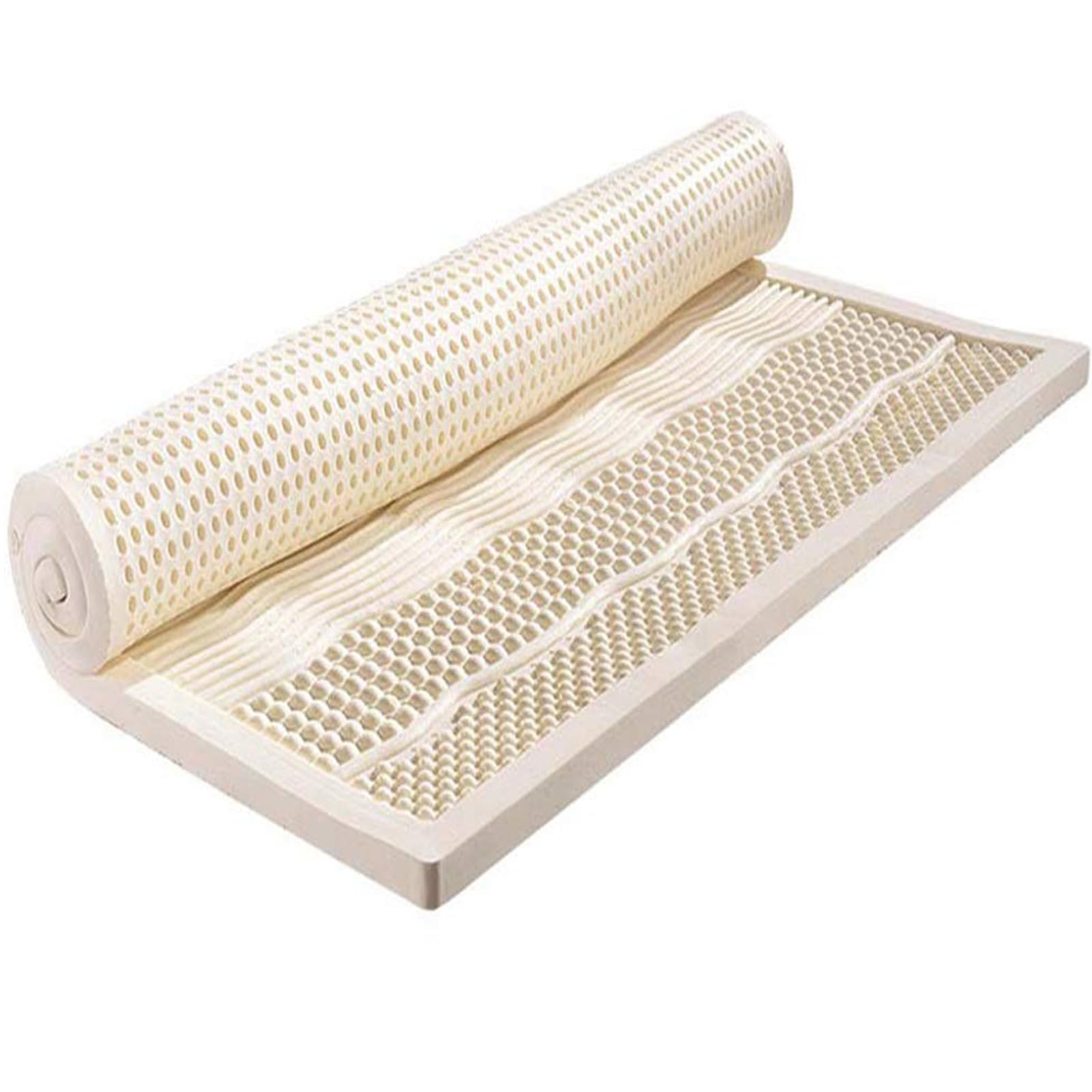 Colchón de Látex Natural de 120 x 200 cm para Dormir de Lado sin Dolor