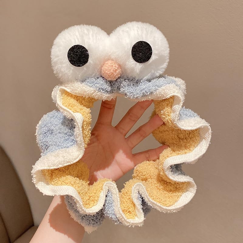 Miniatura 4 de Hofar Diadema de lavado facial con caracol Coral Fleece dibujos animados lindos accesorios creativos para el cabello (EYE-BR)