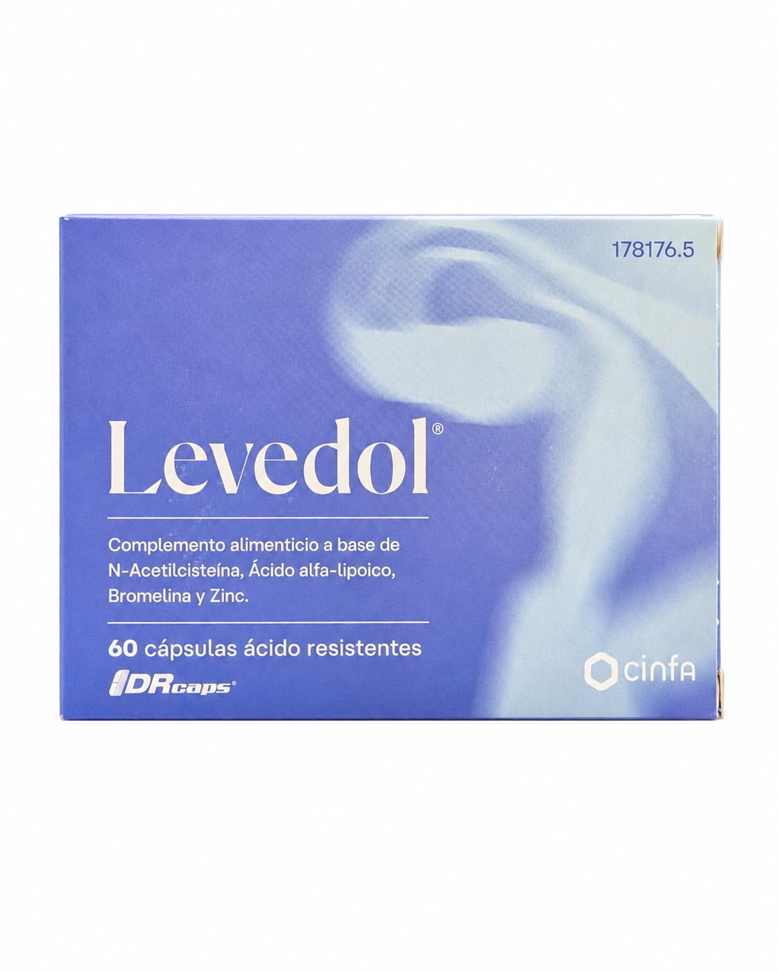 Cinfa Levedol 60 Cápsulas - Suplemento para el Alivio del Dolor Menstrual e Inflamación Pélvica - Con N-Acetilcisteína, Ácido Alfa-Lipoico, Bromelina y Zinc
