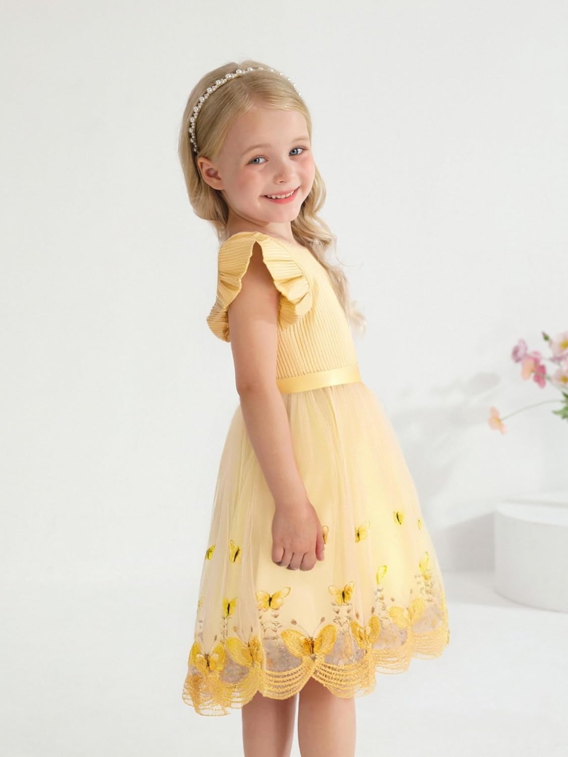 Sinhoon Toddler Girl Tulle Dress Summer Ruffle Sleeveless Baby Girl Fashion Casual Dresses 1-6Y - Image 4