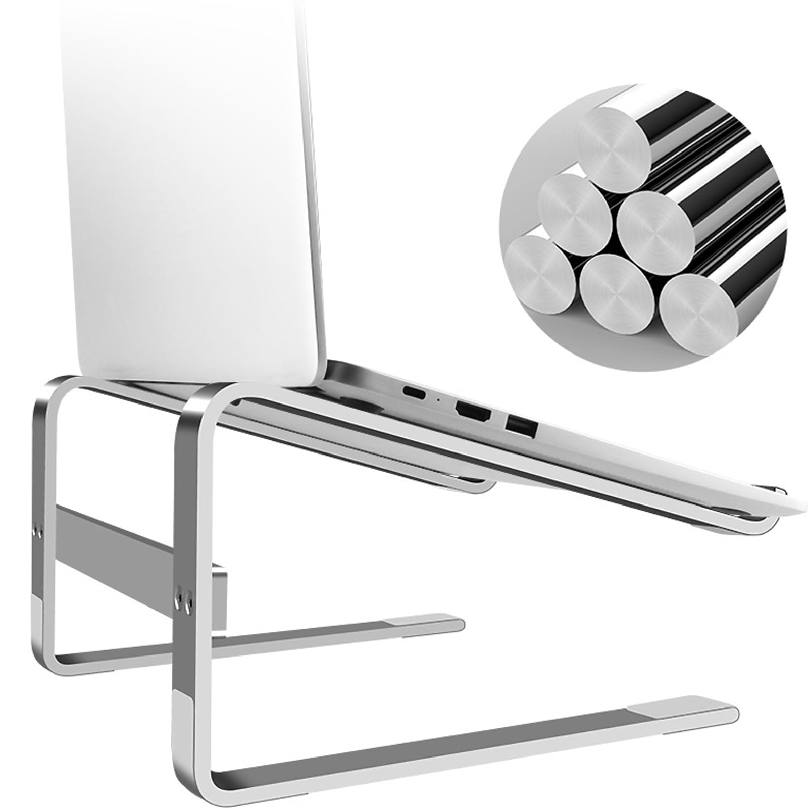 Supporto ergonomico per computer in lega di alluminio Staffa per laptop Facile da riporre per scrivania Computer Notebook