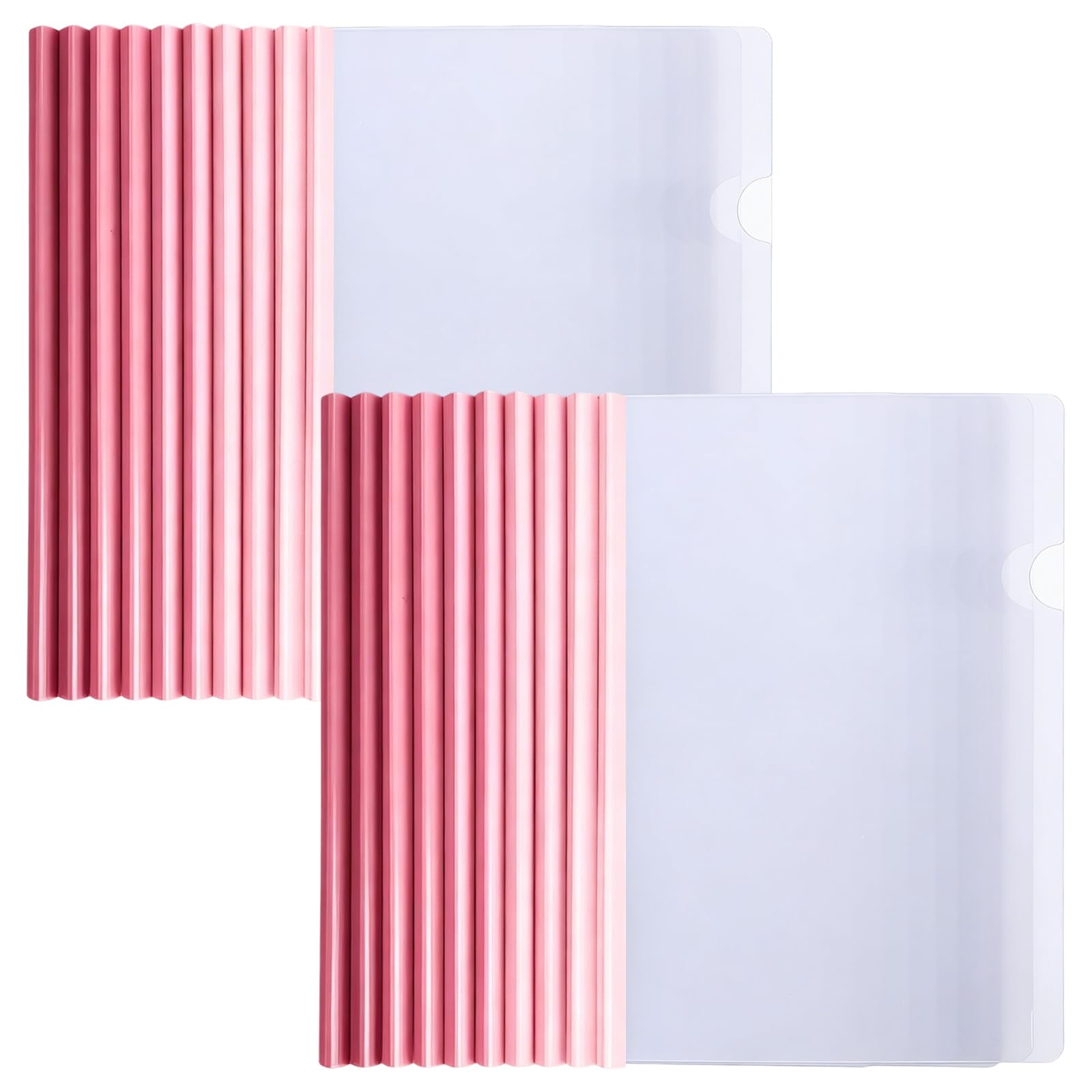 20 Pcs A4 Report Covers with Sliding Bar, Clear Report Covers for A4 Paper