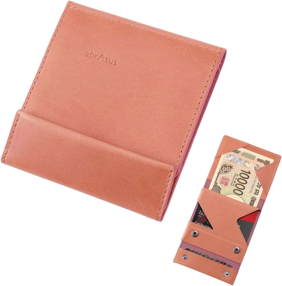 abrAsus 薄財布 キャメル 本革 レザー 薄型 スリム Amazon.co.jp: [アブラサス] 薄い財布 ブッテーロレザー