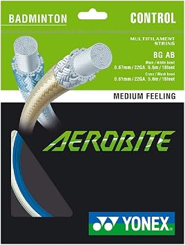 YONEX Aerobite Badminton String Whte/Blue