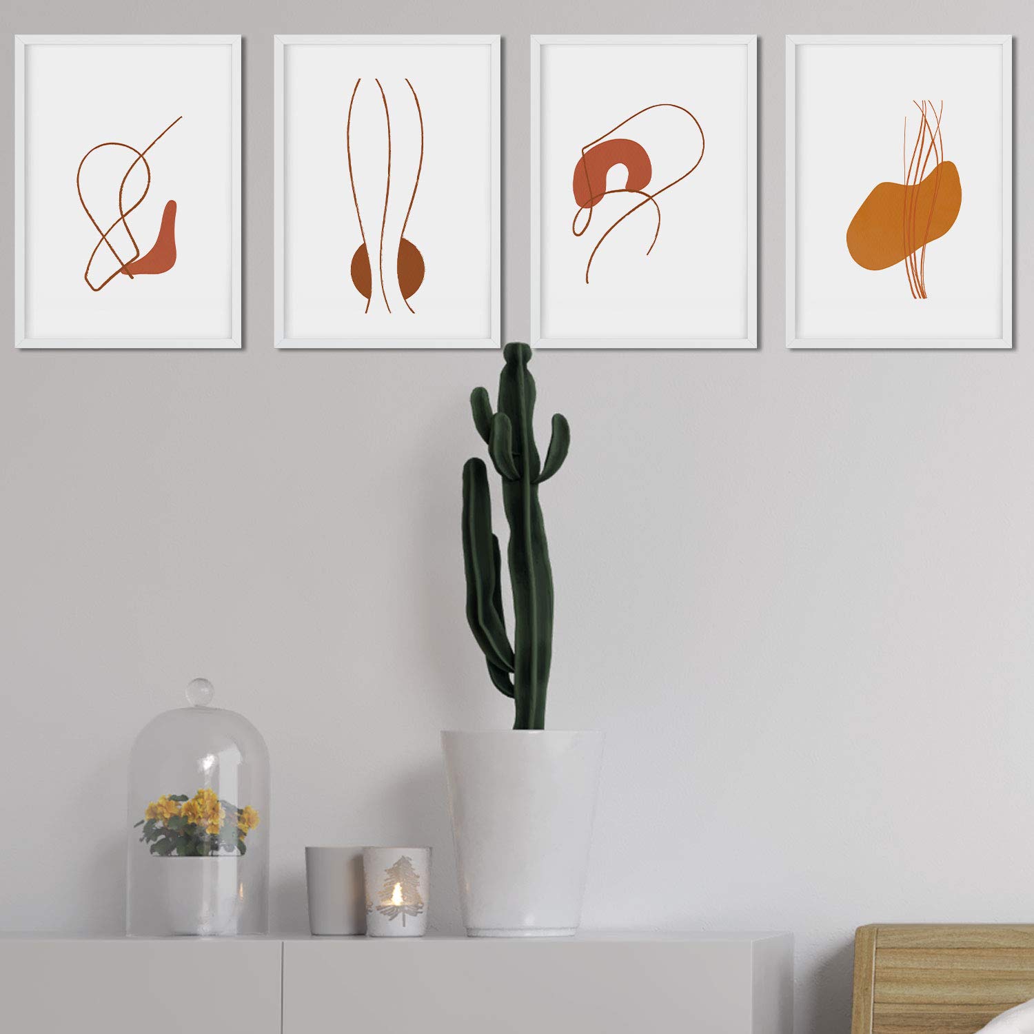 Láminas decorativas Nacnic A3 minimalistas con diseños coloridos de Marruecos