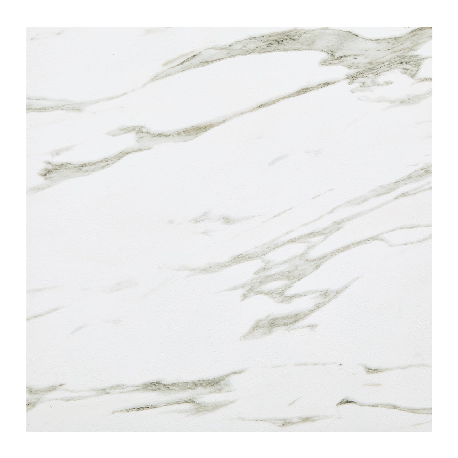 INMOZATA 30pcs Peel and Stick Floor Tiles 12 x 12 inches Vinyl Flooring Marble Effect Self Adhesive Floor Tile Waterproof Stick on Floor Tiles for Bathroom Kitchen Living Room(Marble White 02)