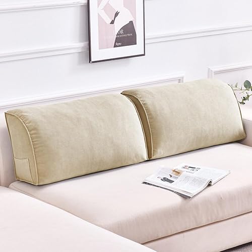 Miniatura 7 de Almohada decorativa para sofá, cojín de respaldo con funda de almohada extraíble para sala de estar, cabecero, almohada de lectura para cama,