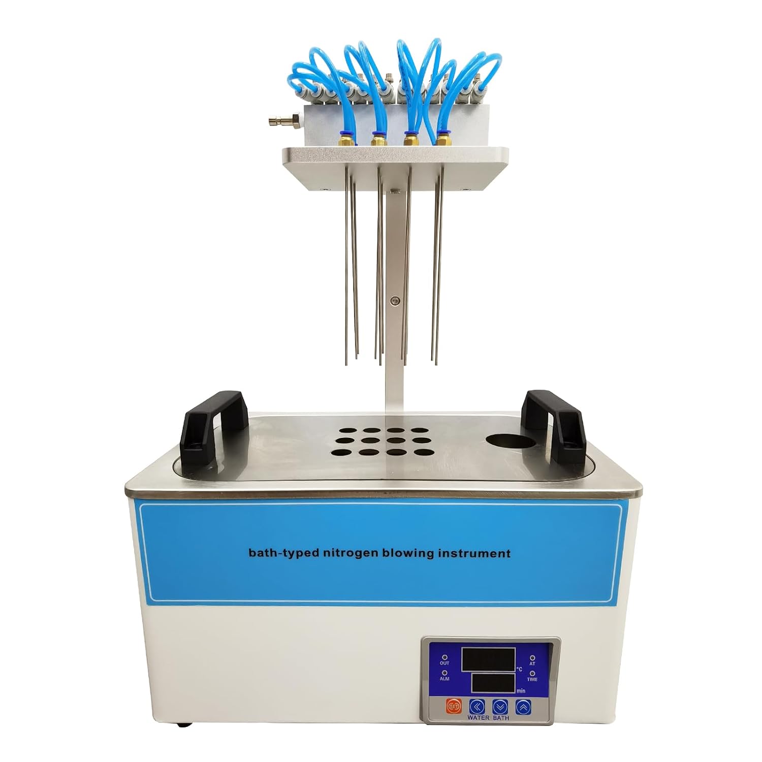 ath-Typed Termovap Nitrogen Sample Concentrator Water Bath Nitrogen Blower with 12-Gas-Needles Lab Analysing Instruments 110V 600W