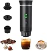 Portable Coffee Maker, Espresso Coffee Machine Electric Travel Coffee Maker, Capsule Coffee Maker Self-Heating & USB-C,Compatible with Ground Coffee & Big Capsule,Small Capsule for RV, Hiking,Office