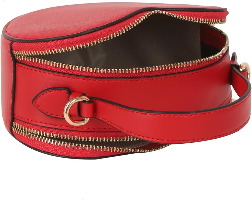 Le Miel Heart Shaped Crossbody Bag for Women – Vegan Leather Top Handle | Cute Heart Purse, Fuax Leather, Gold tone hardware - Image 2